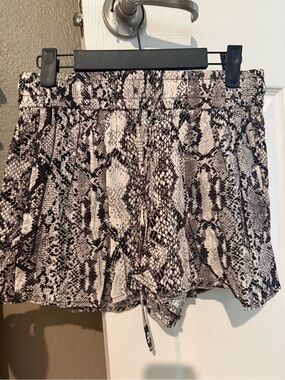 Express Multicolor Animal Print Drawstring Shorts - NWOT